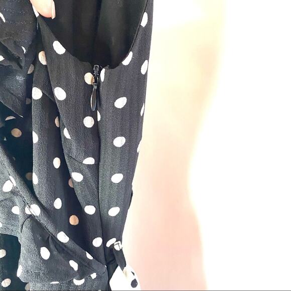 Q&A Los Angeles Polka Dot Midi Dress Size Small - Picture 7 of 8